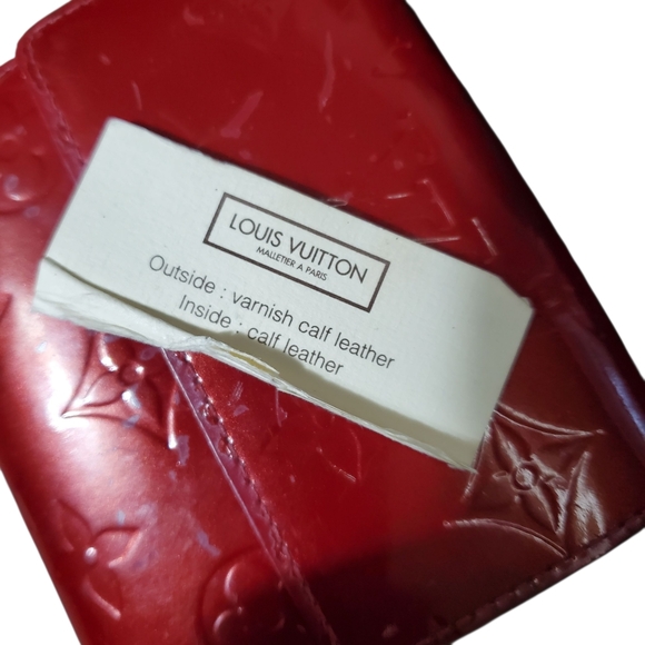 Authentic Louis Vuitton Portefeuille Elise Bifold Wallet Monogram Vernis - Picture 12 of 12